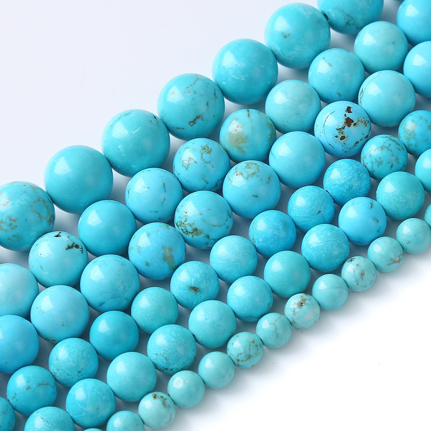 8MM 46PCS Natural Stone Turquoise Beads for Jewelry Making DIY Bracelet