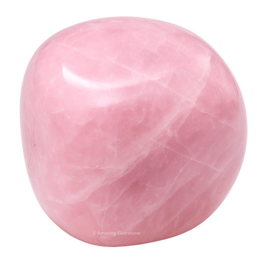 Amazing Gemstone Rose Quartz Crystal Tumbled Stones Polished Rocks - Natural Gem Stones for Healing - DIY Crystals for Protection (1 Piece)