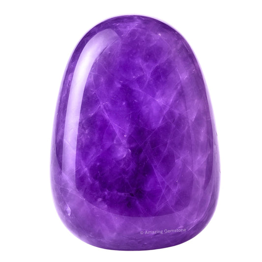 Amazing Gemstone Amethyst Crystals and Healing Stones Tumbled - 1 oz, Natural Healing Stones for Energy Balance, Stress Relief - Premium Polished Gems Rocks for Meditation and Wellness