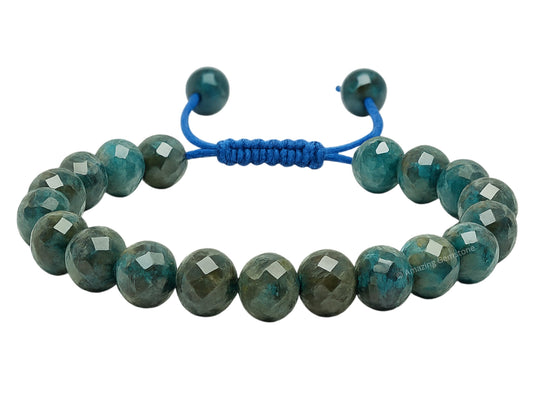 Amazing Gemstone Chrysocolla Bracelet for Women - Chakra Mens Bracelet Protection Crystals and Healing Stones - Blessing Bracelet Spiritual Meditation Gift Christmas Stocking