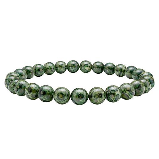 Amazing Gemstone Crystal Bracelet for Women Men's Gifts - Protection Healing Crystal Bracelet - 8mm Gemstone Beaded Stretchable Bracelet Pulseras Para Hombres Mujer Stocking Stuffers Mothers Day Gift (Kambaba Jasper)