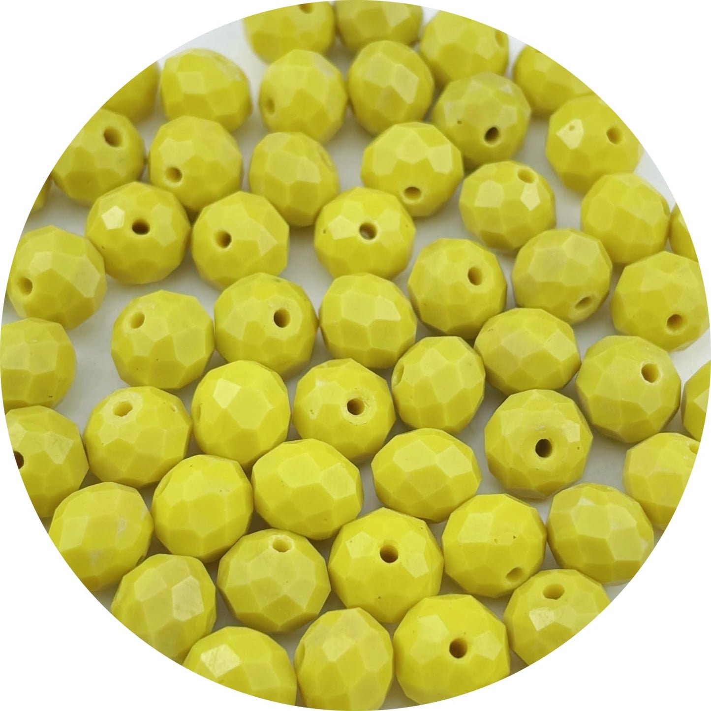 Pinhoollgo 500pcs 3mm Crystal Glass Beads Faceted Rondelle Glass Spacer Beads for Bracelets Necklace Pendants Earrings Key Chains Jewelry Making(Lemon Yellow Porcelain)