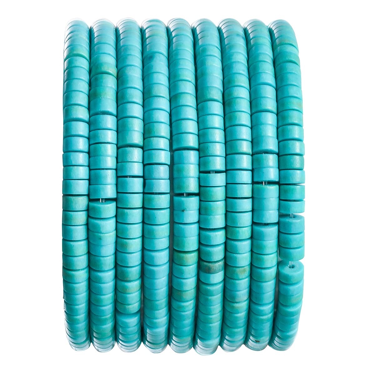 Natural Blue Turquoise Stone Spacer Beads 4x2mm 38cm/str Flat Round Loose Semi Gemstone Caps for Making Bracelets Necklace