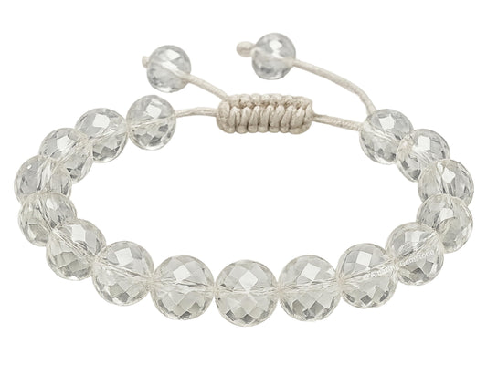 Amazing Gemstone Clear Quartz Bracelet for Women - Chakra Mens Bracelet Protection Crystals and Healing Stones - Blessing Bracelet Spiritual Meditation Gift Christmas Stocking