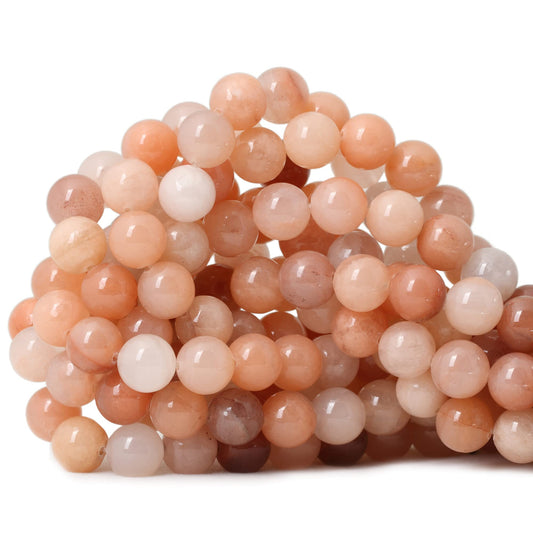 CHEAVIAN 35PCS 10mm Natural Pink Aventurine Round Loose Beads for Jewelry Making DIY Bracelet Necklace Materials 1 Strand 15"