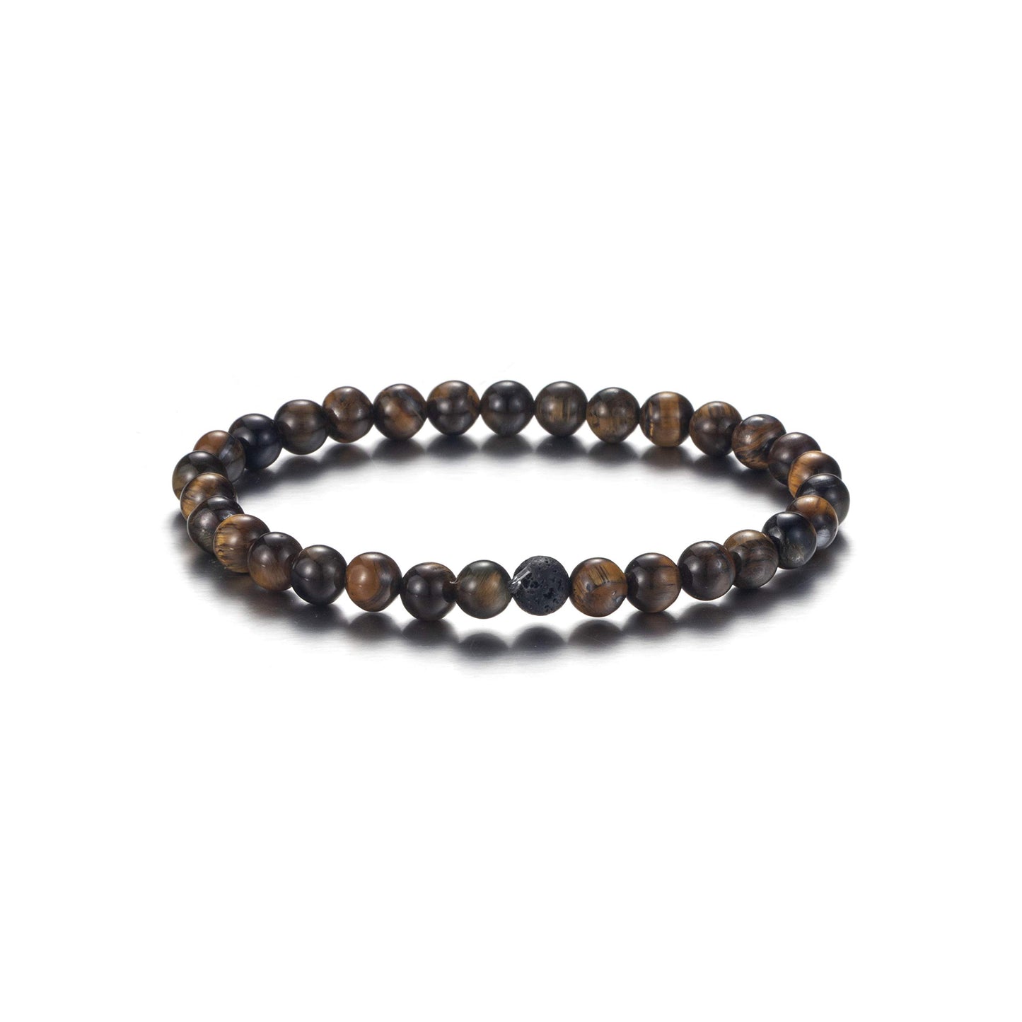 Softones 6MM Lava Rock Aromatherapy Anxiety Essential Oil Diffuser Beads Bracelet for Women Men,Friendship Couples Gifts Natural Stone Bracelets