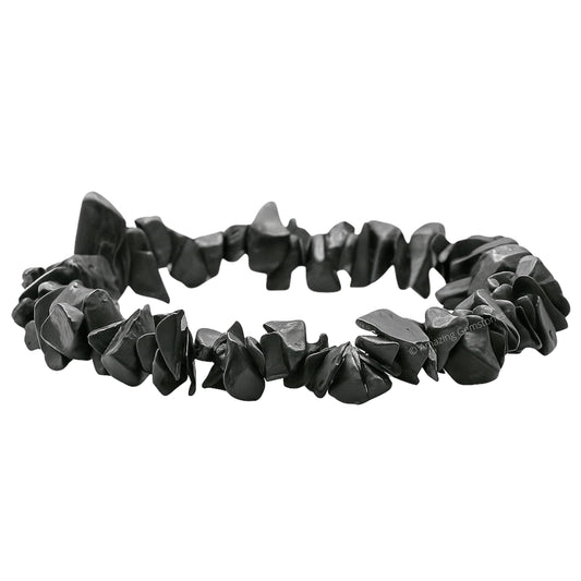 Amazing Gemstone Chips Bracelet (Shungite)