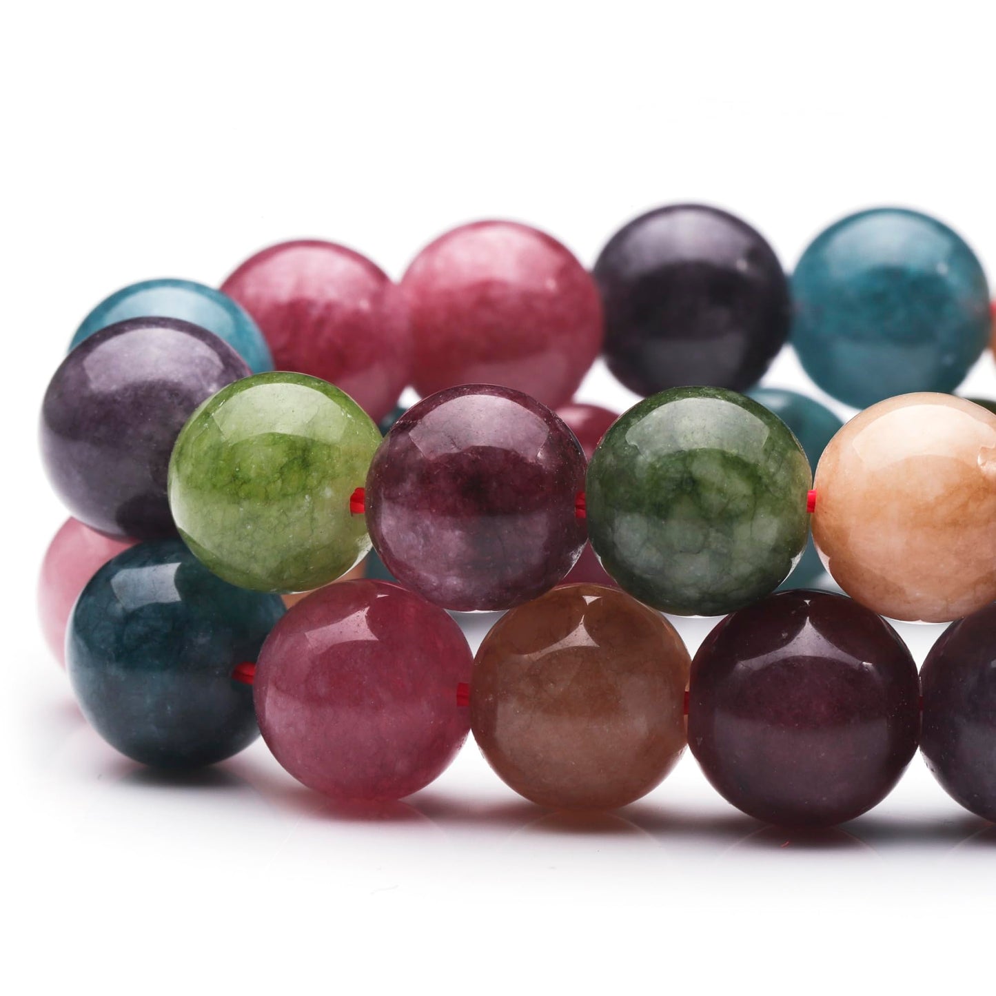 Youngbling Natural Gemstone Beads for Jewelry Making,6mm Blue Tourmaline Polished Round Smooth Stone,Genuine Real Stone Red Beads for Bracelet Necklace 15 Inch(Blue Tourmaline,6mm)
