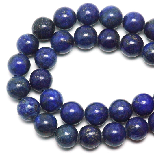 DIQIO Lapis Lazuli Beads for Jewelry Making - Blue Stone Beads Gemstone Beads for Bracelets, 6mm Round Loose Beads(58-60pcs, 6mm, Lapis Lazuli)