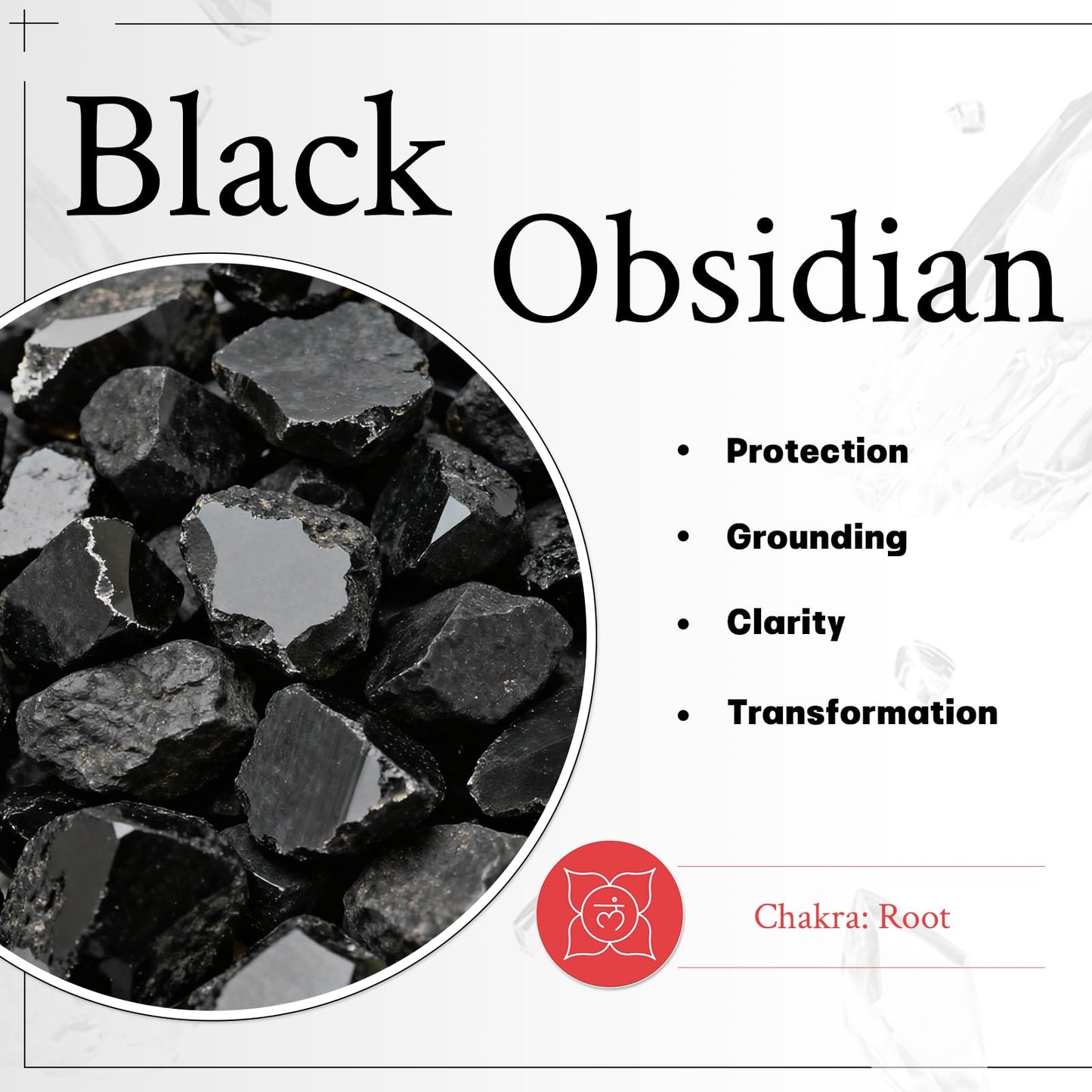 mookaitedecor 7 PCS Obsidian Crystal Polyhedral DND Dice Set, Polished Tumbled Stones Dices for RPG MTG Table Games Home Decoration