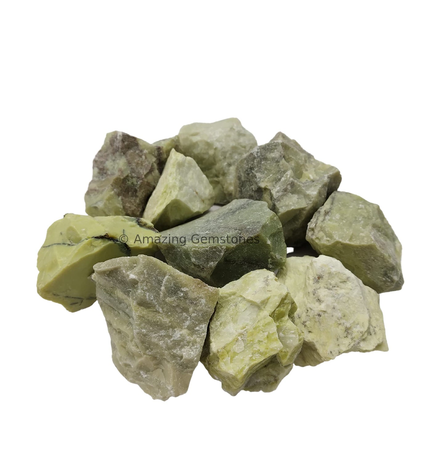Amazing Gemstone Serpentine Raw Crystals and Healing Stones, Natural Rocks for Tumbling and DIY Raw Stones and Crystals (1 lb)