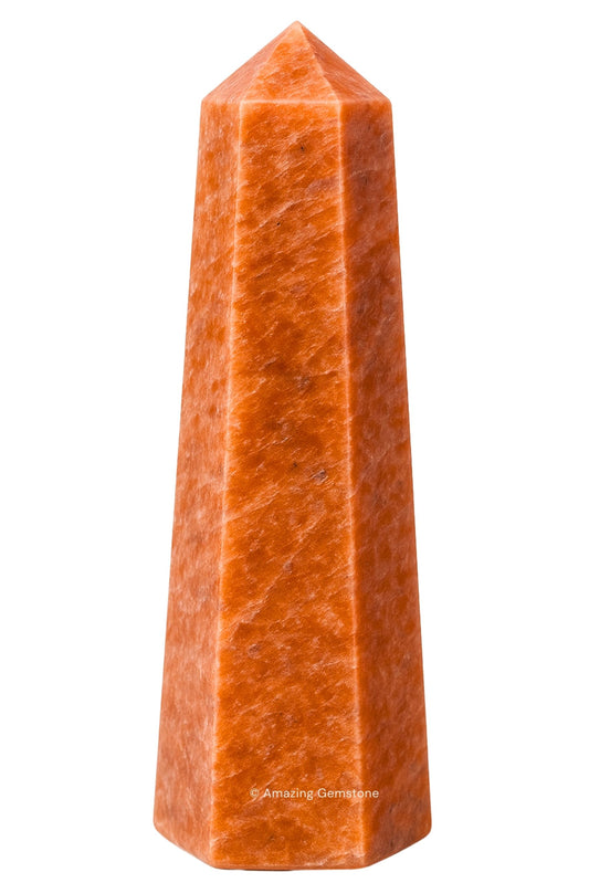 Amazing Gemstone Peach Moonstone Crystal Towers - Natural Healing Crystal Point Obelisk for Reiki Healing and Crystal Grid (2" to 3" INCH)