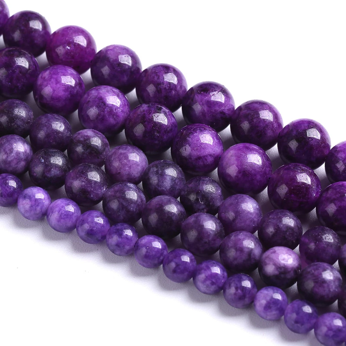 8MM 45PCS Natural Purple Charoite Jade Quartz Crystal Beads for Jewelry Making DIY Bracelet 1 Strand