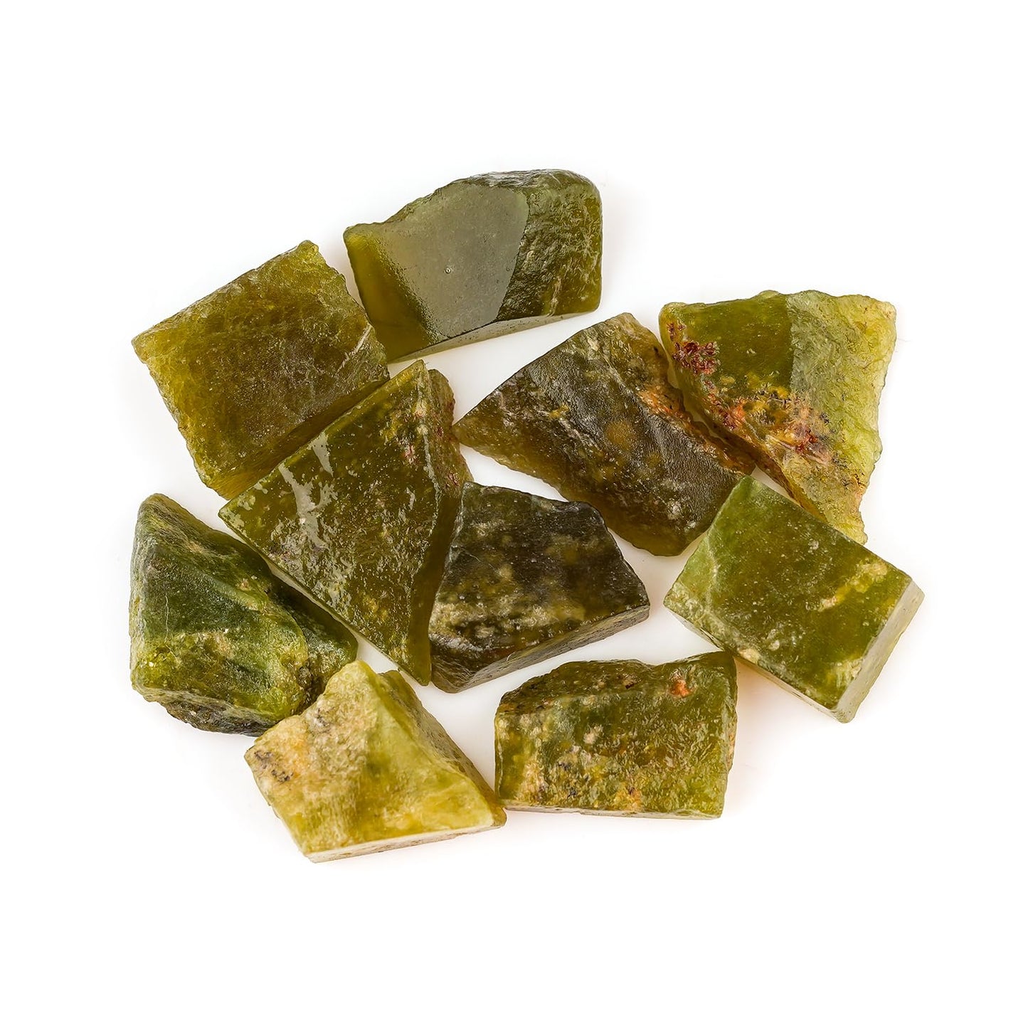 ColouredRocks 100 carats Vessonite Crystals, Raw Stones, Rough Gemstones, Jewelry Making Supply, Cabbing, Polishing, Cutting, DIY, Crafts (8-10pcs) (10-15mm)
