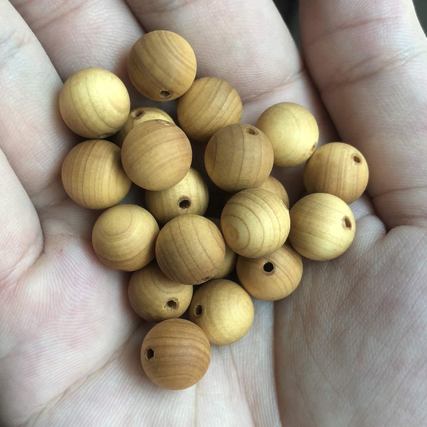 CarpenterC 500pcs 8mm Gorgeous Natural Round Polished Rosewood Loose Beads for Jewelry Making DIY Handmade Crafts