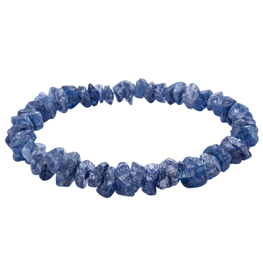 Amazing Gemstone Chips Bracelet (Iolite)