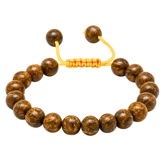 Amazing Gemstone Mariyam Jasper Bracelet for Women Men's Gifts - Protection Healing Crystal Bracelet - 8mm Gemstones Beaded Adjustable Bracelet Pulseras Para Hombres Mujer Stocking Stuffers