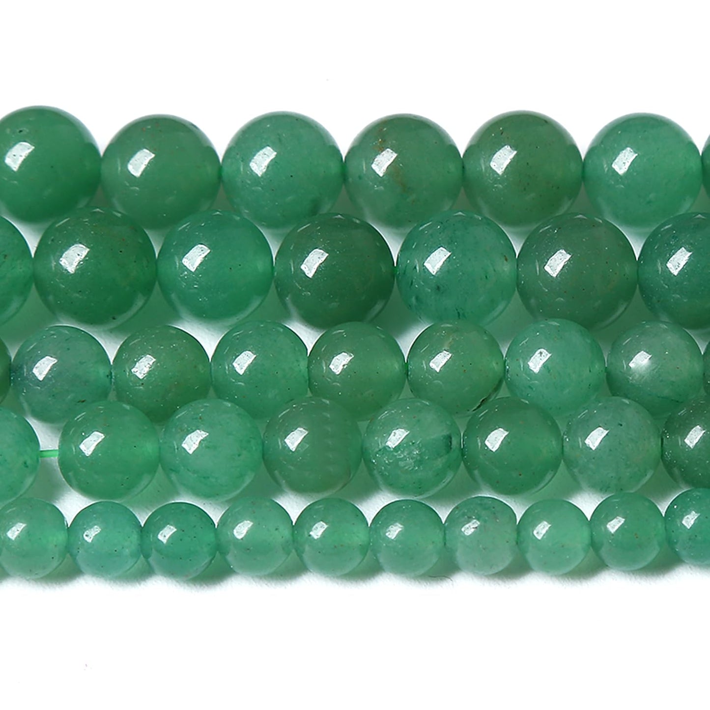 32PCS 12MM Natural Green Aventurine Beads Natural Gemstone Crystal Energy Stone Beads for Jewelry Making DIY Bracelet Necklace 1 Strand 15"