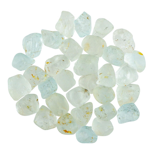 CRYSTALINES 100cts Wholesale Natural Raw White Topaz Gemstone, Untreated Rough Stones, Bulk Loose Supplies, DIY Jewelry Making, Chakra Healing Crystals, Birthstone, Gem Collection, 12-14pcs