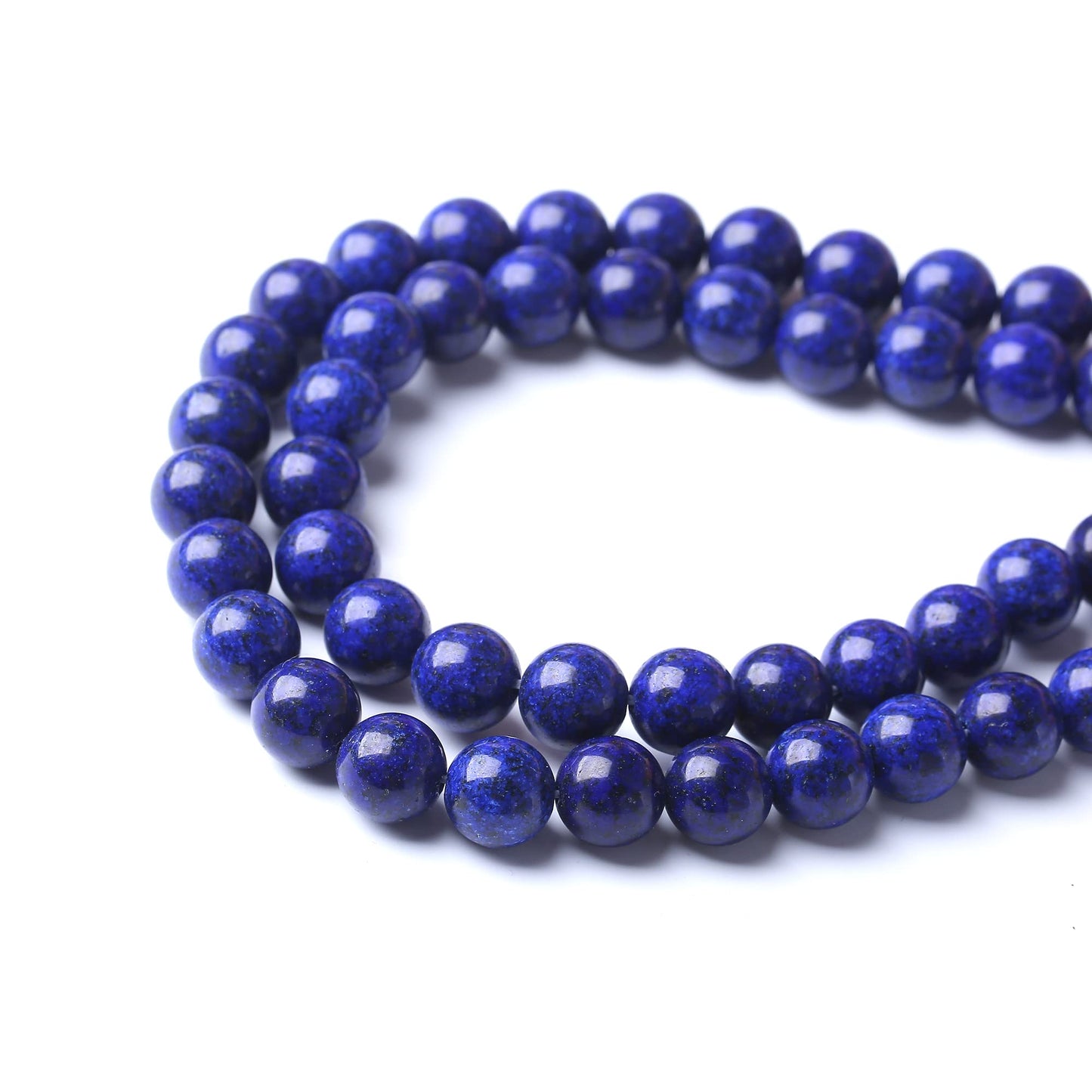 8MM Lapis Lazuli Stone Round Loose Beads Natural Gem Beads Crystal Energy Stone Beads for Jewelry Making DIY Bracelet Necklace