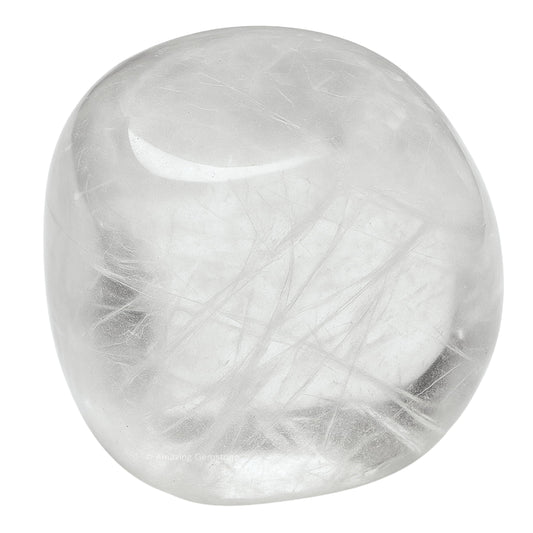 Amazing Gemstone Clear Quartz Crystals and Healing Stones Tumbled - 1 Oz Clear Quartz Stone, Natural Healing Stones for Energy Balance, Stress Relief, Polished Gems Rocks