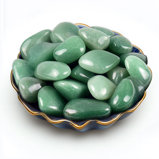 Polished Aventurine Crystal Bulk - 0.8" Colorful Tumbled Stone Chips Rocks, 7 oz Crushed Sea Glass Large Stones for Healing, Reiki, Crafting, Home Decor