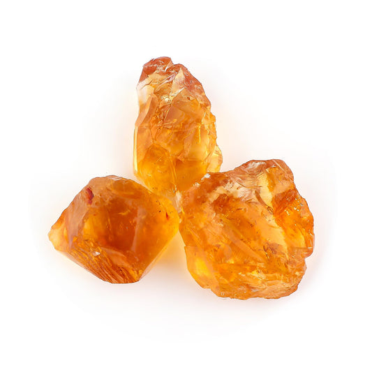 ColouredRocks Madeira Citrine (50cts) (3pcs) (14-18mm) Natural Raw Crystals, Loose Gemstone, Wholesale Rough, Jewelry Making Supply, Chakra Healing Stones, DIY Craft, Gem Collection