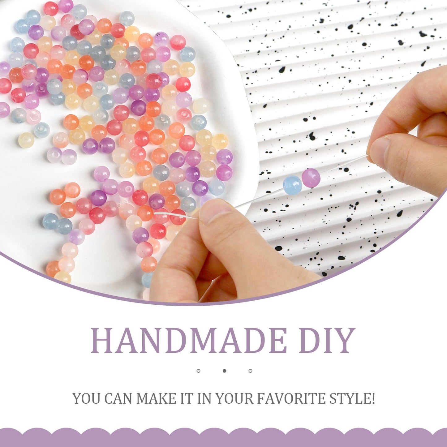 100 PCS 8mm UV Beads, UV Sensitive Color Changing Bead Sunlight Beads, Bracelet Bead for Jewelry Making, DIY Crafts