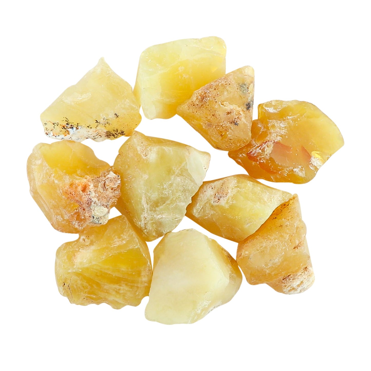 CRYSTALINES 5pcs Wholesale Natural Raw Yellow Opal Gemstone, Untreated Rough Stone, Bulk Loose Supplies, DIY Jewelry Making, Healing Crystals, Wire Wrapping, Birthstone, Gem Collection