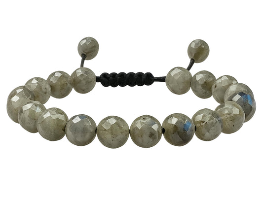 Amazing Gemstone Labradorite Bracelet for Women - Chakra Mens Bracelet Protection Crystals and Healing Stones - Blessing Bracelet Spiritual Meditation Gift Christmas Stocking