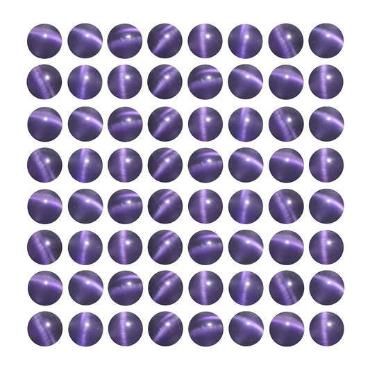 MJDCB 180pcs Purple Cat Eye Stone Beads 6mm Round Crystal Loose Bead for Jewelry Making DIY Bracelets Necklace Accessories