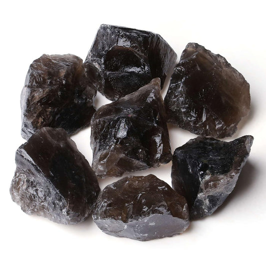 LAIDANLA 2" 1lb Smoky Quartz Natural Rough Stones Crystal Large Raw Crystals Bulk Healing Gemstones for Reiki Healing Tumbling Fountain Rocks Wire Wrapping Decoration Cabbing Lapidary