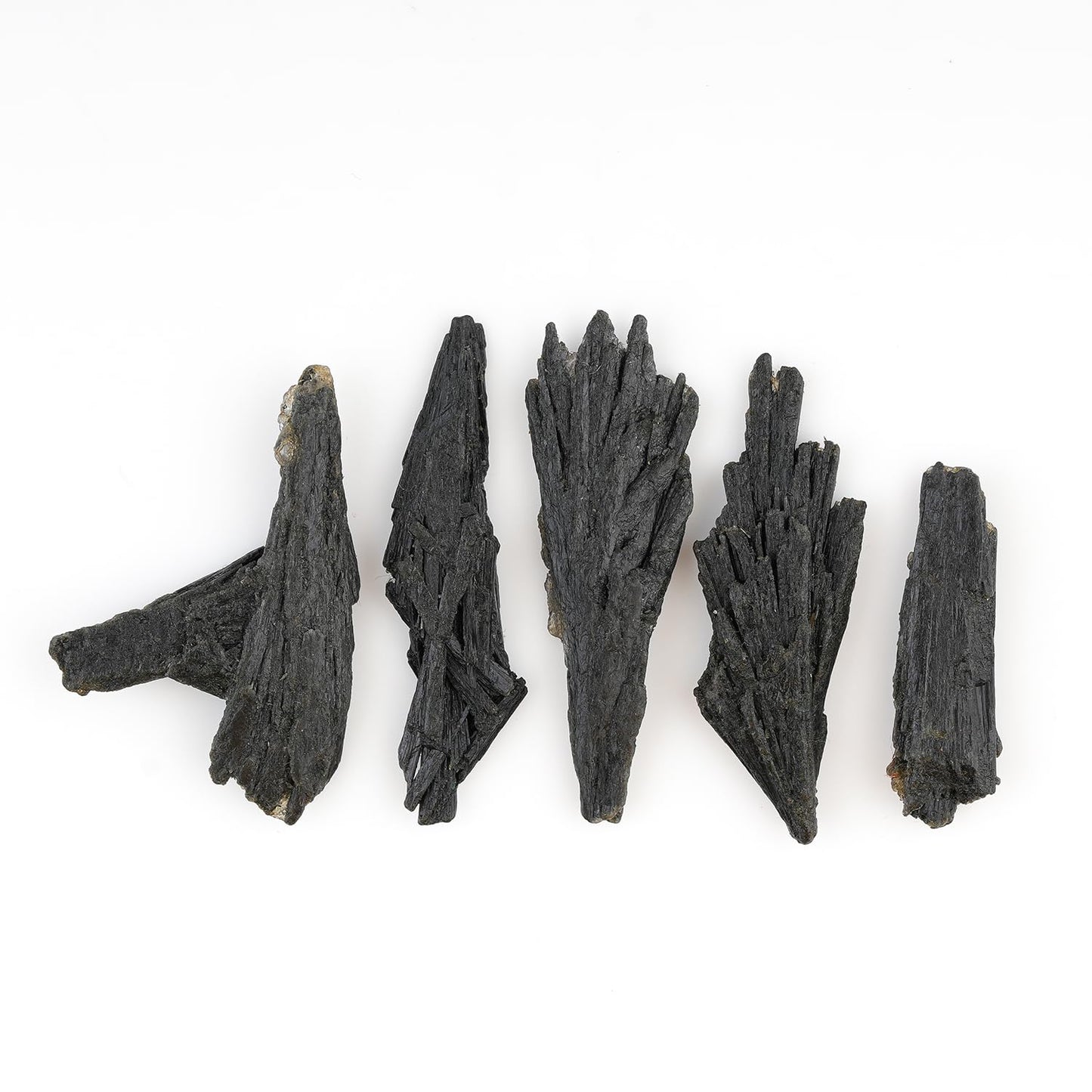 ColouredRocks 5pcs Black Kyanite Wings Crystals, Raw Stones, Rough Gemstones, Jewelry Making Supply, Cabbing, Polishing, Cutting, DIY, Crafts (50+ carats.) (20-30mm)