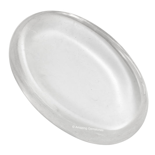 Amazing Gemstone Clear Quartz Crystal Worry Stone Crystals and Healing Stones - Worry Stones for Stress Relief Gift - Piedra Crystal Fidget for Meditation - Unique Stocking Stuffers and Birthday Gift