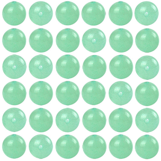 Natural Stone Beads 100pcs 6mm Green Aventurine Round Genuine Stone Beading Loose Gemstone Hole 1mm DIY Charm Smooth Beads for Bracelet Necklace Earrings Jewelry Making (Green Aventurine, 6mm)