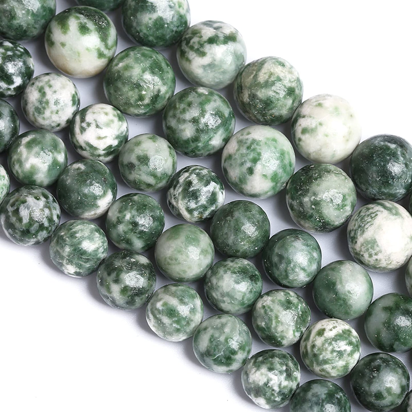 6MM 60PCS Natural Stone Verdant Jasper Loose Beads for Jewelry Making DIY Bracelet