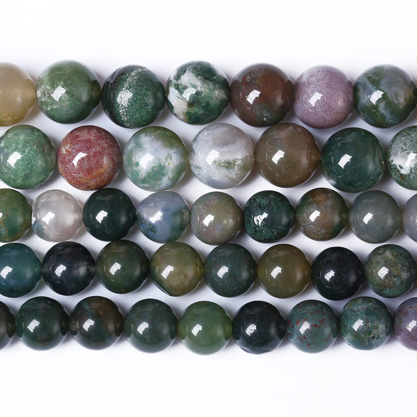 12MM 30PCS Natural Stone India Agate Loose Beads for Jewelry Making DIY Bracelet