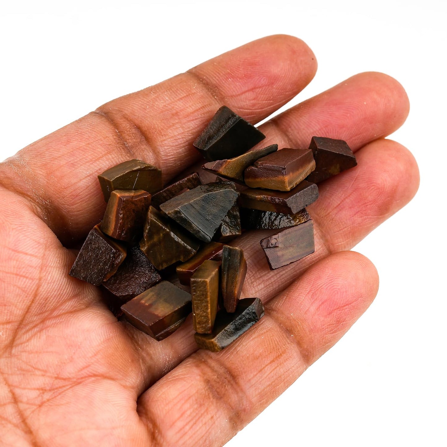 ColouredRocks 100 carats Banded Jasper Crystals, Raw Stones, Rough Gemstones, Jewelry Making Supply, Cabbing, Polishing, Cutting, DIY, Crafts (25+pcs) (8-12mm)