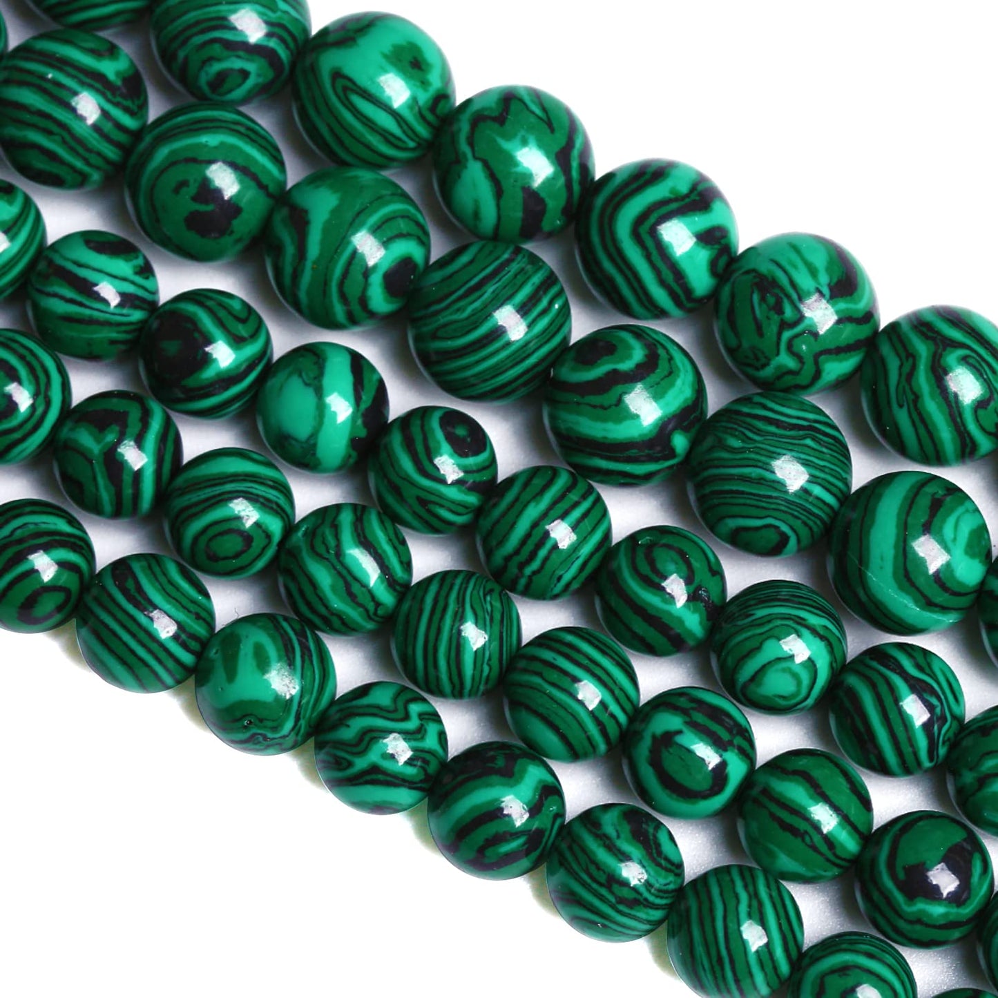 6MM 60PCS Green Malachite Spacer Loose Beads for Jewelry Making DIY Bracelet Necklace 1 Strand 15’’