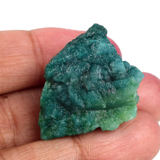 GEMHUB Healing Crystal Green Emerald 43.00 Ct. Natural Untreated Rough Certified Emerald Stone for Jewelry