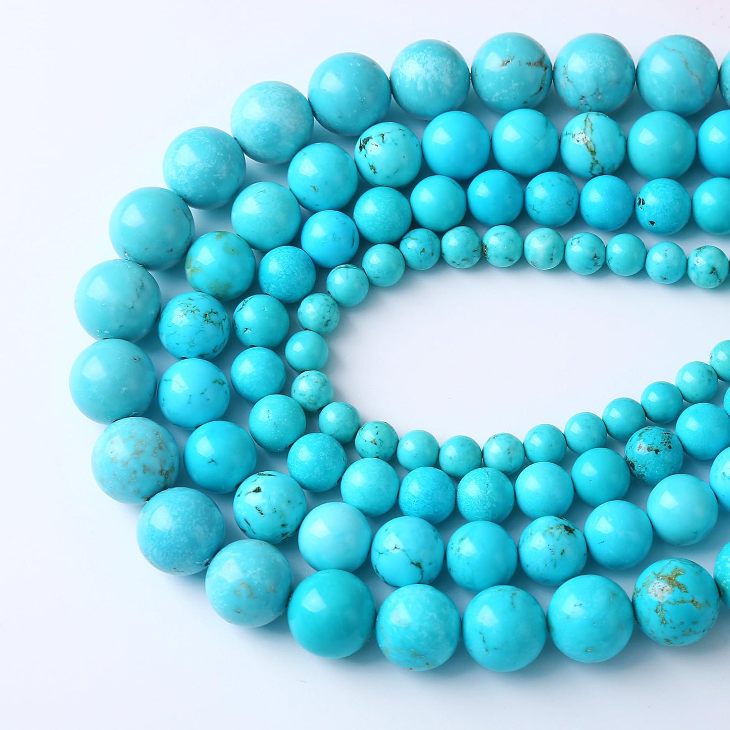 12MM 32PCS Natural Stone Turquoise Beads for Jewelry Making DIY Bracelet