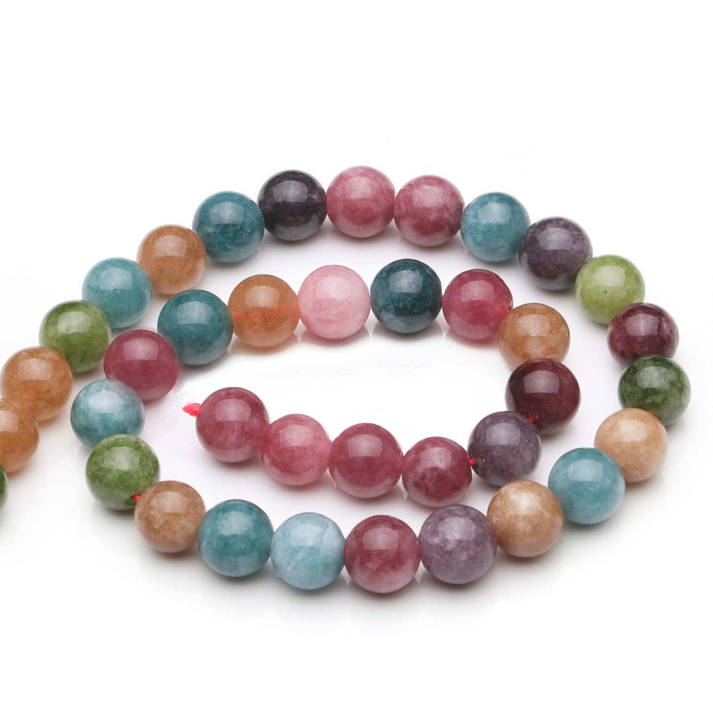 Youngbling Natural Gemstone Beads for Jewelry Making,10mm Blue Tourmaline Polished Round Smooth Stone Beads for Bracelet Necklace 15 Inch(Blue Tourmaline,10mm)