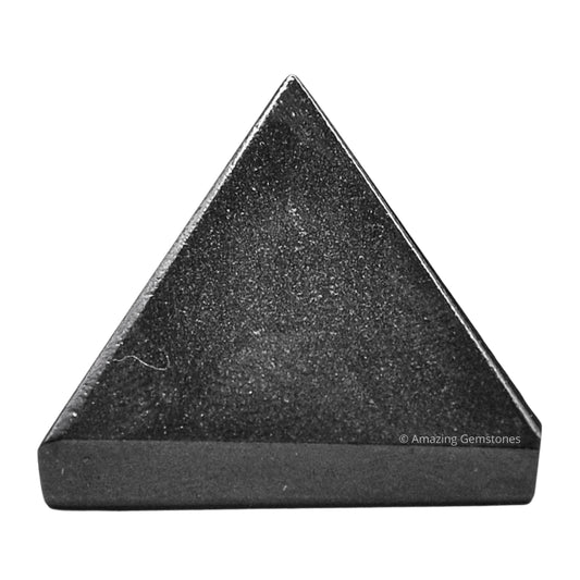 Amazing Gemstone Black Agate Pyramid Crystal Healing Stones - 1" Great Pyramid Figurine of Natural Stone Pyramid for Meditation, Reiki, Chakra Balancing and Crystal Pyramids Grid