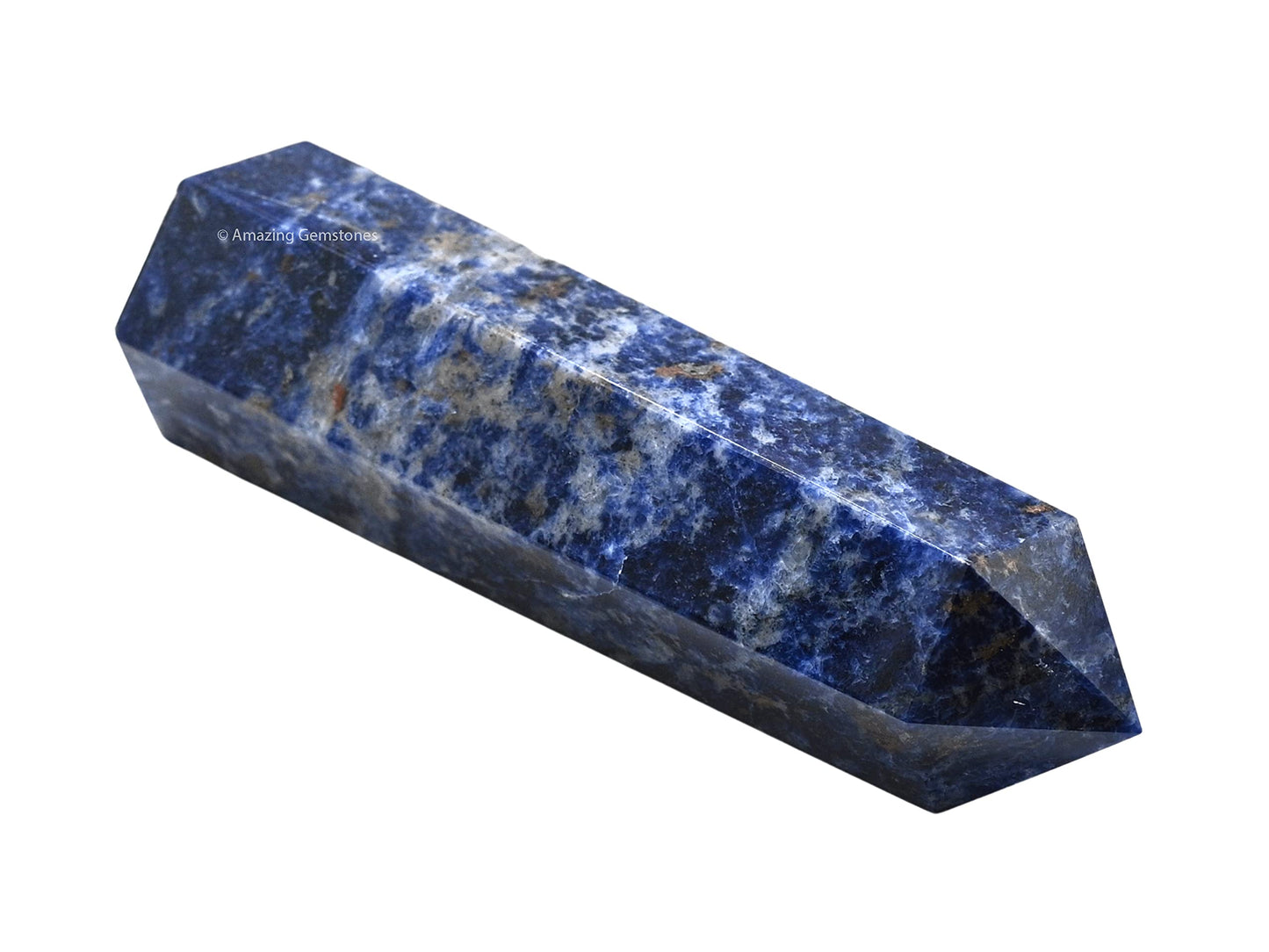 Amazing Gemstone Large Sodalite Crystal Towers ~ Natural Healing Crystal Point Obelisk for Reiki Healing and Crystal Grid (5.5 to 6 INCH)