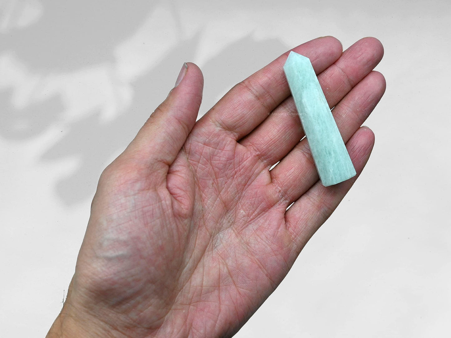Amazing Gemstone Amazonite Crystal Towers ~ Natural Healing Crystal Point Obelisk for Reiki Healing and Crystal Grid (3" to 4" INCH)