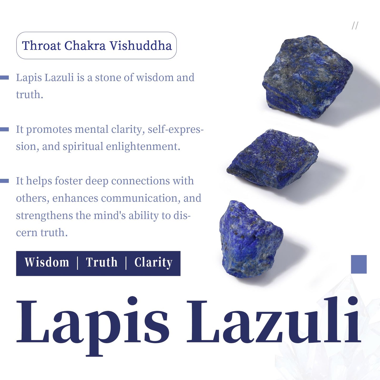SUNYIK Pack of 20 Mini Star Crystal Pocket Stone, Healing Crystal Worry Stone for Reiki Meditation Anxiety Stress Jewelry Making, Lapis Lazuli Stone