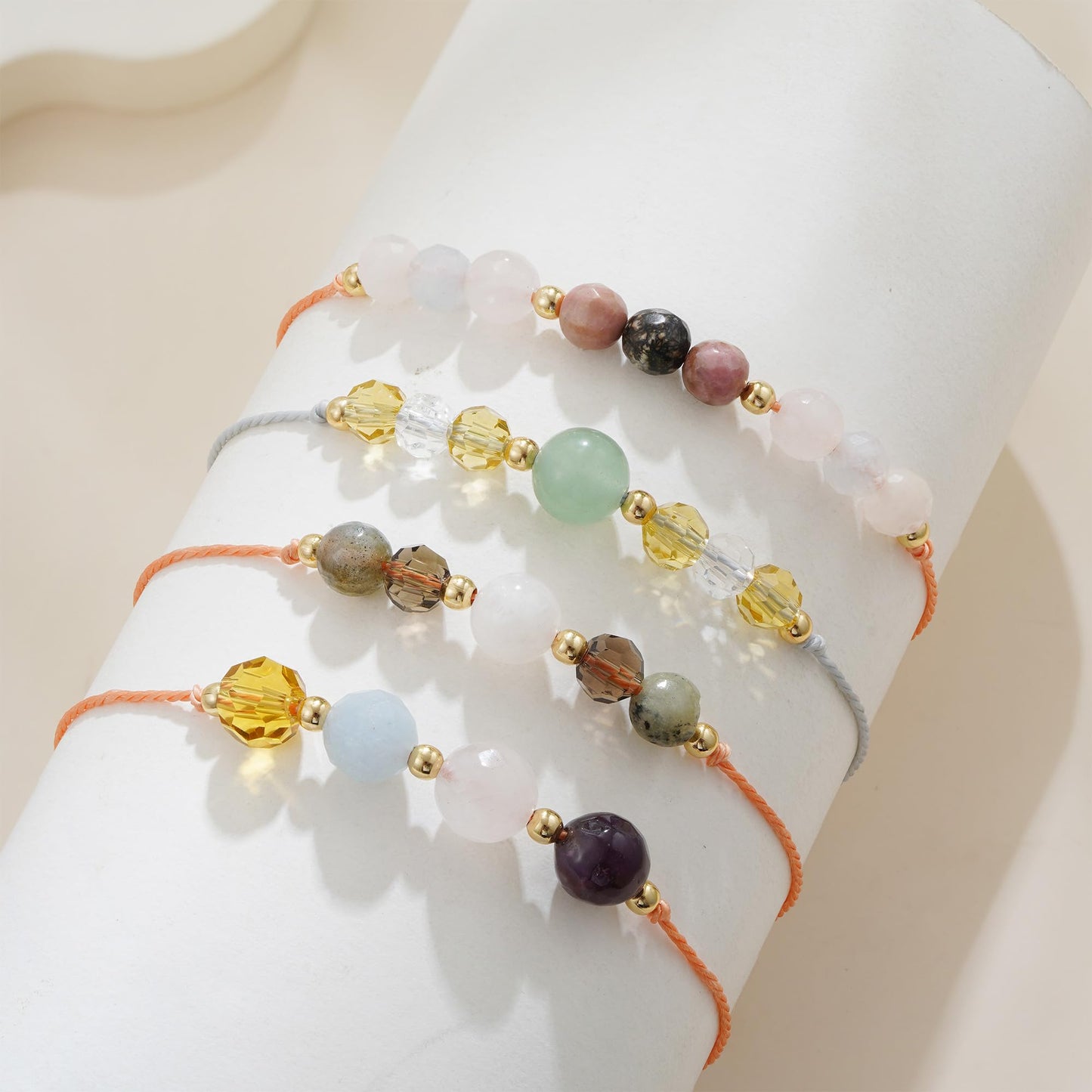 Fezodo Inspirational Encouragement Gifts for Women, Natural Healing Stones Bracelets Chistmas Valentines day Birthday Gift for Friends Women Men (Grief Loss)