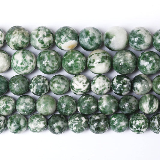 6MM 60PCS Natural Stone Verdant Jasper Loose Beads for Jewelry Making DIY Bracelet