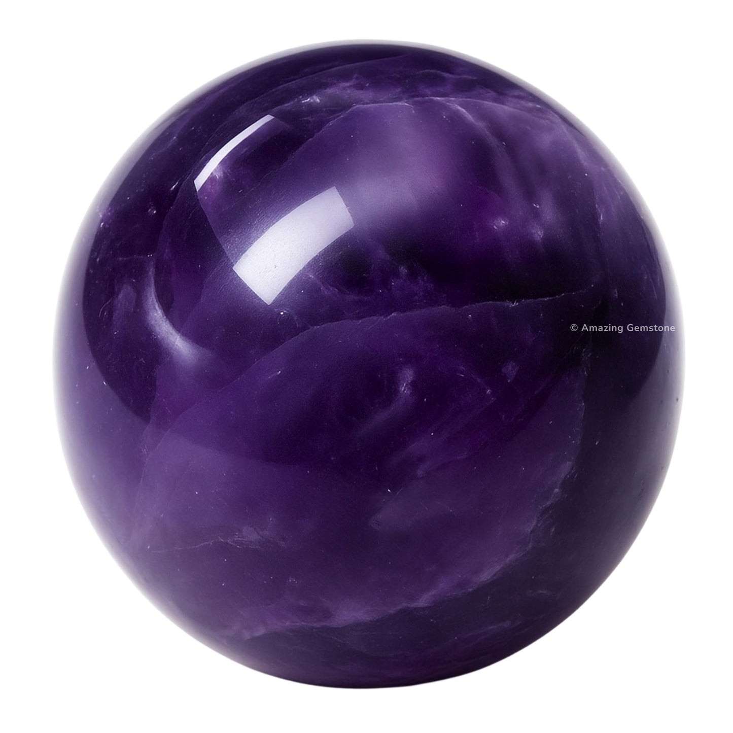 Amazing Gemstone Amethyst Crystal Ball - 1" Inches Crystal Sphere Meditation Balls for Witchcraft and Decorative Balls - Crystals and Healing Stones Beginners Gift (Pack of 1)