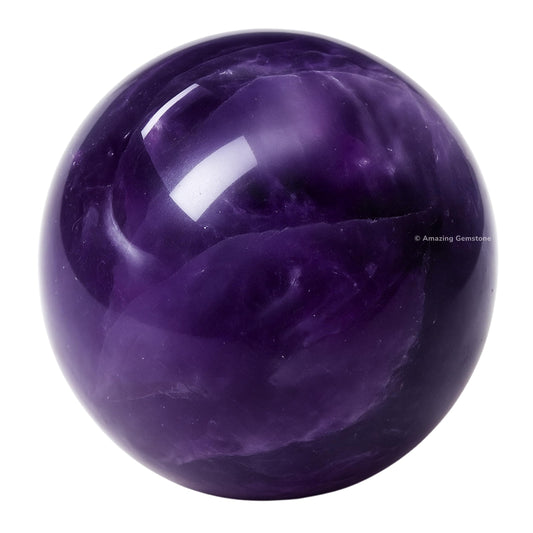 Amazing Gemstone Amethyst Crystal Ball - 1" Inches Crystal Sphere Meditation Balls for Witchcraft and Decorative Balls - Crystals and Healing Stones Beginners Gift (Pack of 1)